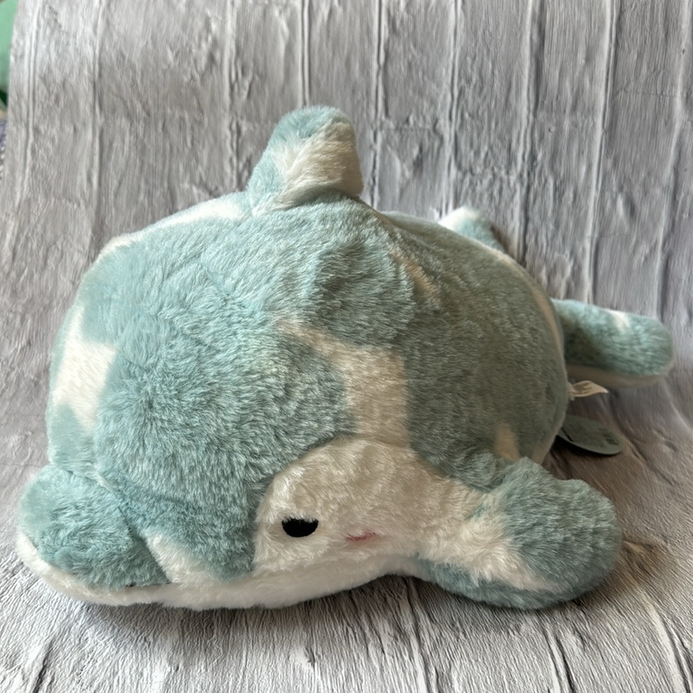 Takashoji Soft Light Blue Dolphin Plush